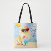 Summer Pomeranian Tote Bag (Voorkant)