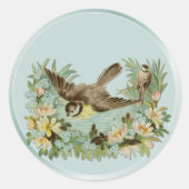 Summer Pond Ronde Sticker (Voorkant)