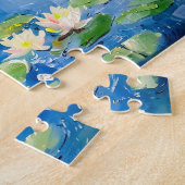 Summer Pond with Water Lilies Legpuzzel (Zijkant)