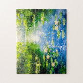 Summer Pond with Water Lilies Legpuzzel (Verticaal)