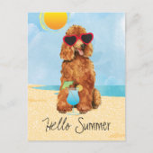 Summer Poodle Briefkaart (Voorkant)