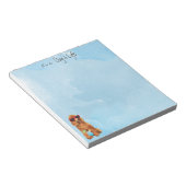 Summer Poodle Notitieblok (Schuin)