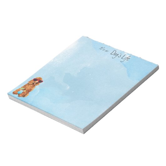 Summer Poodle Notitieblok (Linkerzijde)