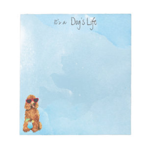 Summer Poodle Notitieblok