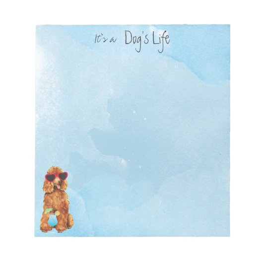 Summer Poodle Notitieblok (Voorkant)