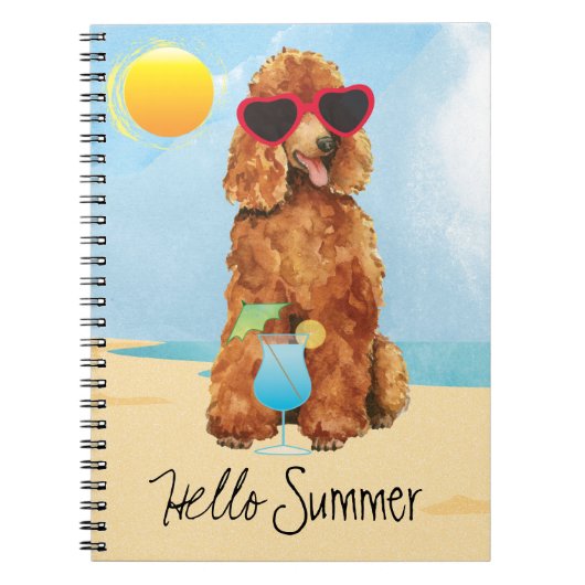 Summer Poodle Notitieboek (Voorkant)