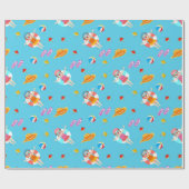 Summer Pool Beach Life Wrapping Paper Cadeaupapier (Vlak)