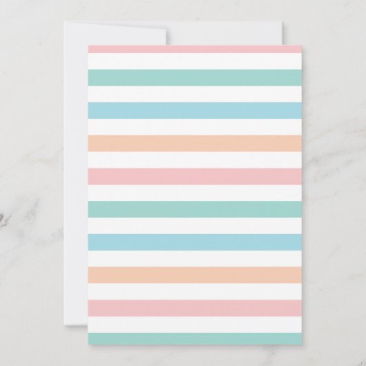 Summer Pool Birthday Party Backyard Cookout Kaart (Achterkant)