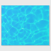 Summer Pool Birthday Party Cadeaupapier (Vlak)