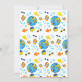 Summer Pool Birthday Party Kaart (Achterkant)