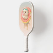 Summer Pool Day: Bao Bao Cat in Donut Float Art Pickleball Paddle (Links)