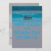 Summer Pool of Beach Party Kaart (Voorkant / Achterkant)