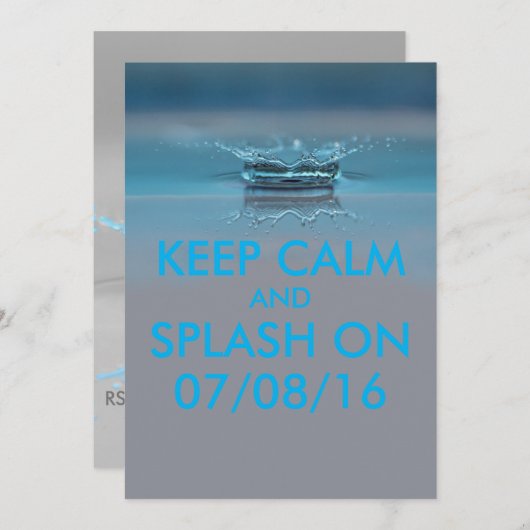 Summer Pool of Beach Party Kaart (Voorkant / Achterkant)