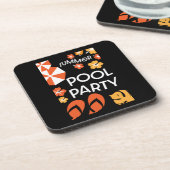 Summer Pool Partijen Bier Onderzetter (Linkerzijde)