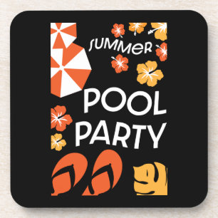 Summer Pool Partijen Bier Onderzetter