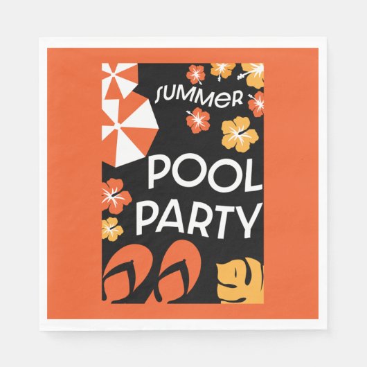 Summer Pool Partijen Servet (Voorkant)