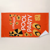 Summer Pool Partijen Strandlaken (Voorkant)