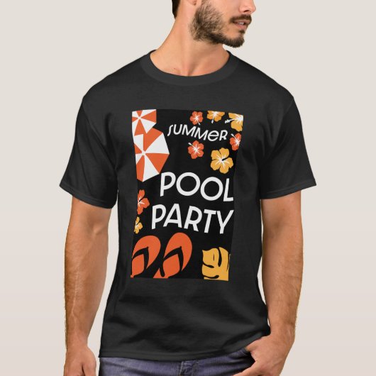 Summer Pool Partijen T-shirt (Voorkant)