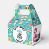 Summer Pool Party 2e verjaardag Bedankdoosjes (Achterkant)