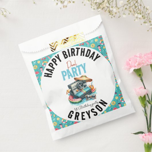 Summer Pool Party 2e verjaardag Bedankzakje (Gezegeld)