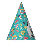 Summer Pool Party 2e verjaardag Feesthoedjes (Links)