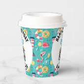 Summer Pool Party 2e verjaardag Papieren Bekers (Rechts)