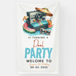 Summer Pool Party 2e verjaardag Spandoek