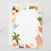 Summer Pool Party Baby Shower Kaart (Achterkant)