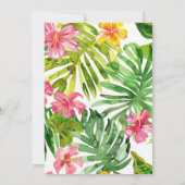 Summer Pool Party Birthday Invitation Kaart (Achterkant)