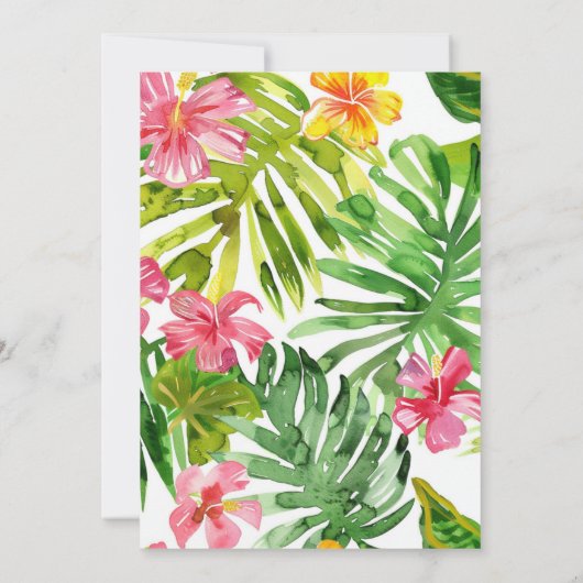 Summer Pool Party Birthday Invitation Kaart (Achterkant)