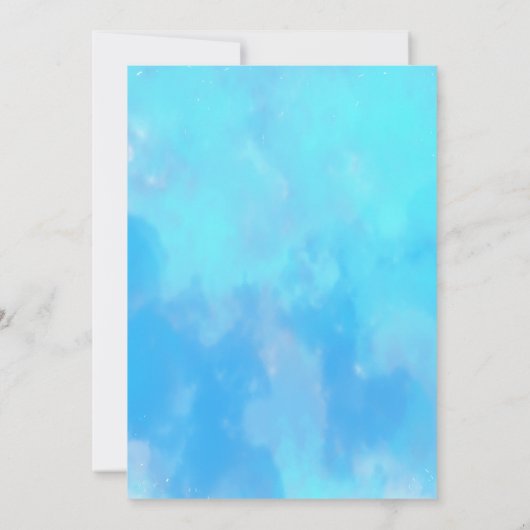 Summer Pool Party Birthday Invitation Kaart (Achterkant)