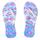 Summer Pool Party Flamingo Teenslippers (Voetbed)