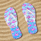 Summer Pool Party Flamingo Teenslippers