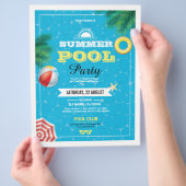 Summer Pool Party flyer (Hand)