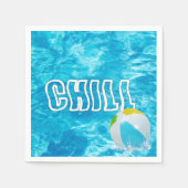 Summer Pool Party Fun Napkins Servet (Voorkant)