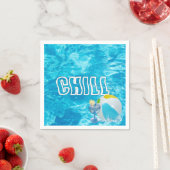 Summer Pool Party Fun Napkins Servet (Insitu)
