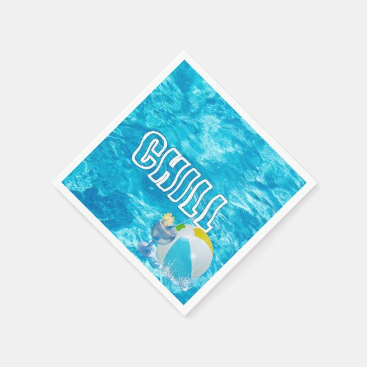 Summer Pool Party Fun Napkins Servet (Hoek)