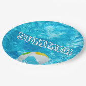 Summer Pool Party Fun Papieren Bordje (Gekanteld)