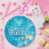 Summer Pool Party Fun Papieren Bordje (Feest)