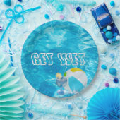 Summer Pool Party Fun Papieren Bordje (Feest)