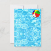 Summer Pool Party Kaart (Achterkant)