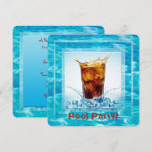 Summer Pool Party Kaart (Voorkant / Achterkant)