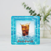 Summer Pool Party Kaart (Staand voorkant)