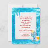 Summer Pool Party Kaart (Achterkant)