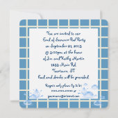 Summer Pool Party Kaart (Achterkant)