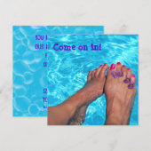 Summer Pool Party Kaart (Voorkant / Achterkant)