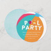 Summer Pool Party Kaart (Voorkant / Achterkant)