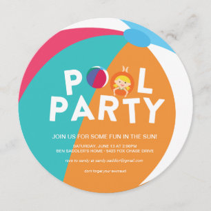 Summer Pool Party Kaart