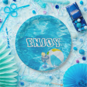 Summer Pool Party Papieren Bordje (Feest)