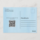 Summer Pool Party Schattigee Waterverf Custom Briefkaart (Achterkant)